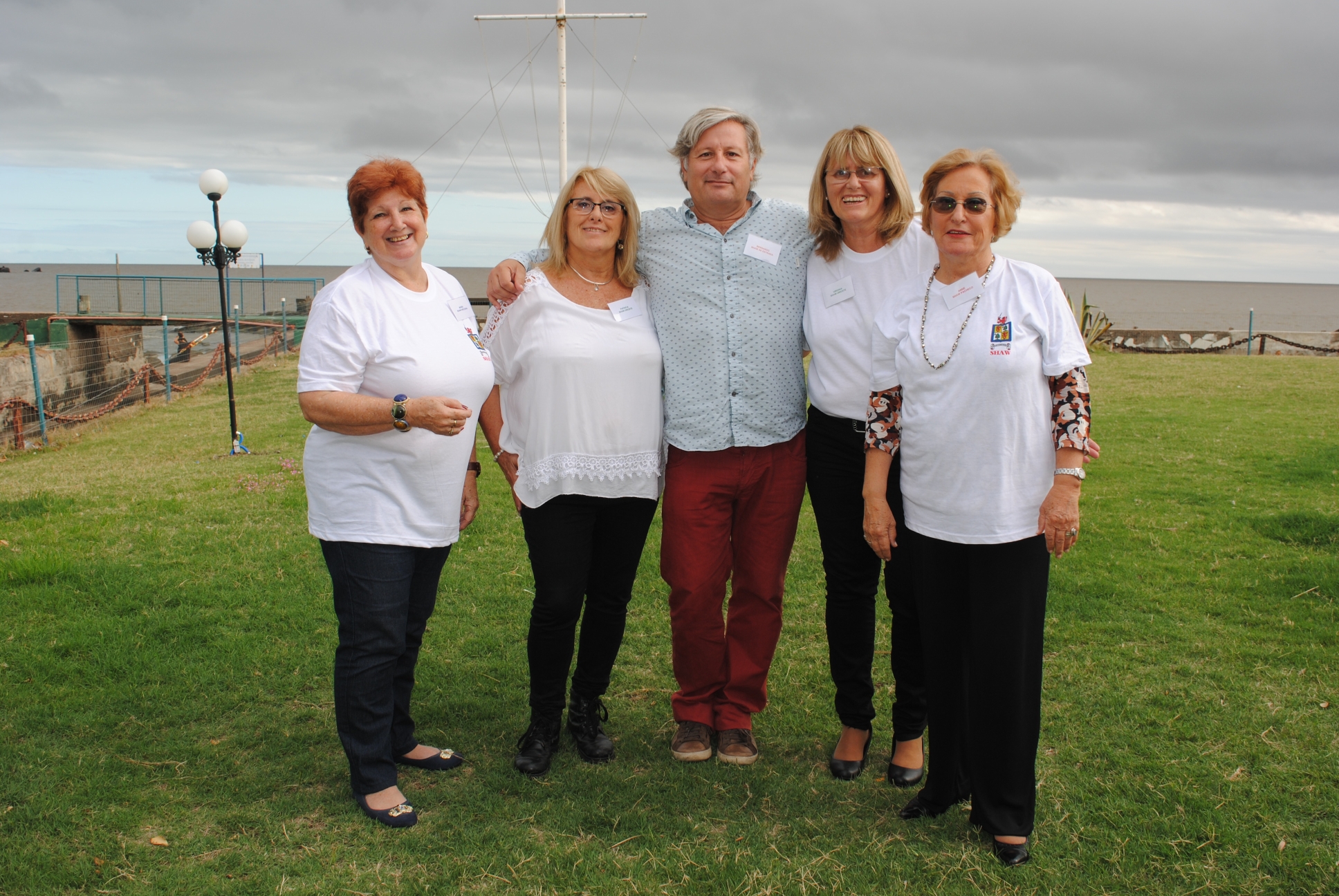 María, Patricia, Bernardo, Virginia y Anne Shaw.
