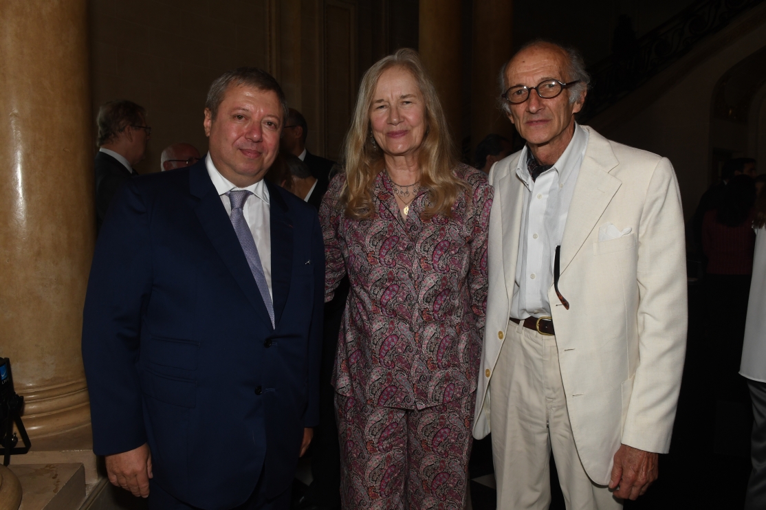 Embajador de Francia Philippe Bastelica, Dominique Sanda, Nicolae Cutzarida.