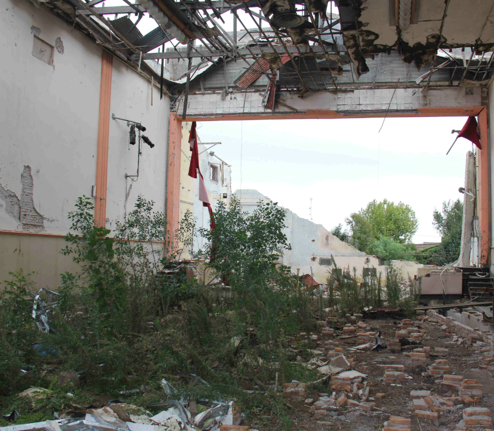Teatro: perdió su techo y no pudo ser reparado. Foto: Daniel Rojas
