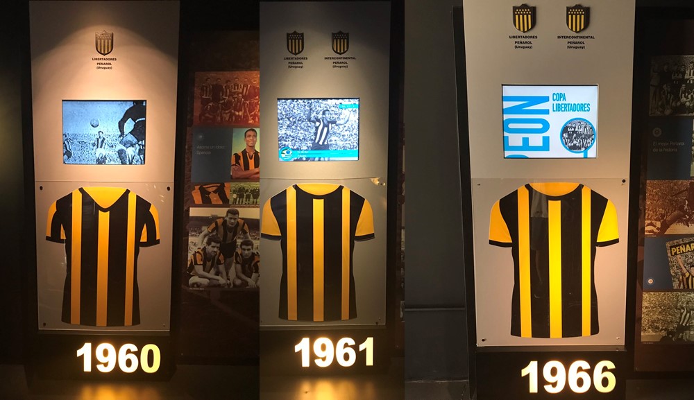 Imágenes aurinegras en el museo de la Conmebol. Foto: @angel_aste