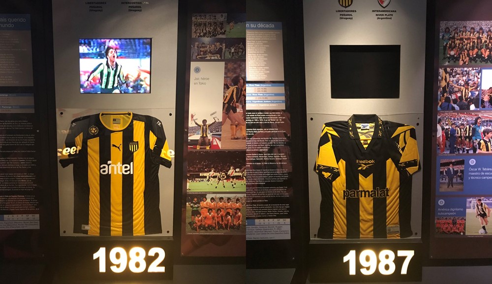 Imágenes aurinegras en el museo de la Conmebol. Foto: @angel_aste