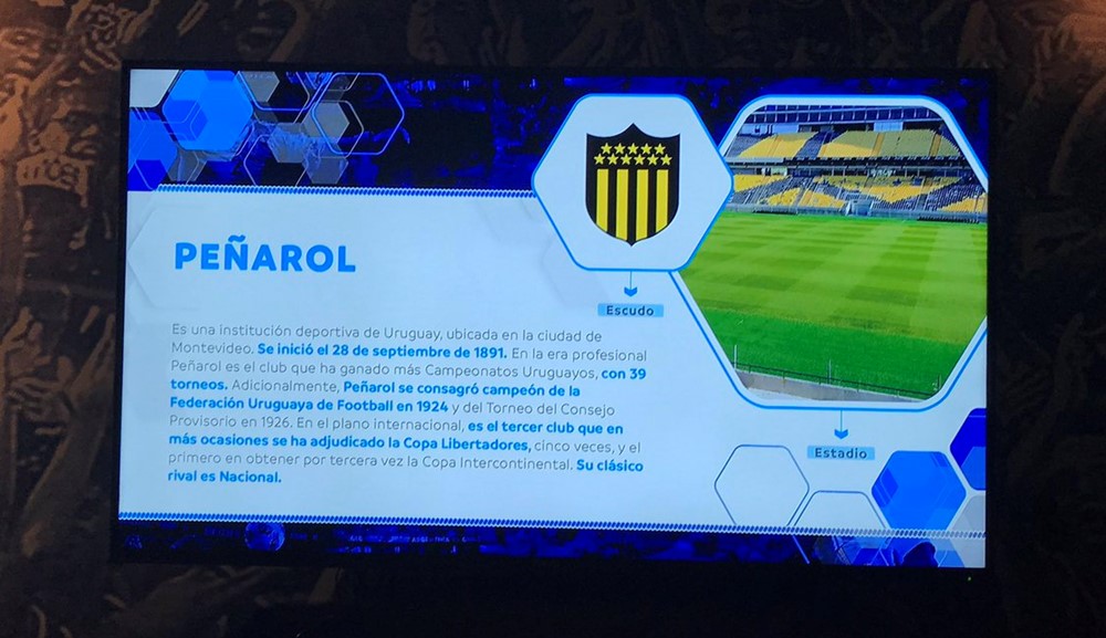 Imágenes aurinegras en el museo de la Conmebol. Foto: @angel_aste