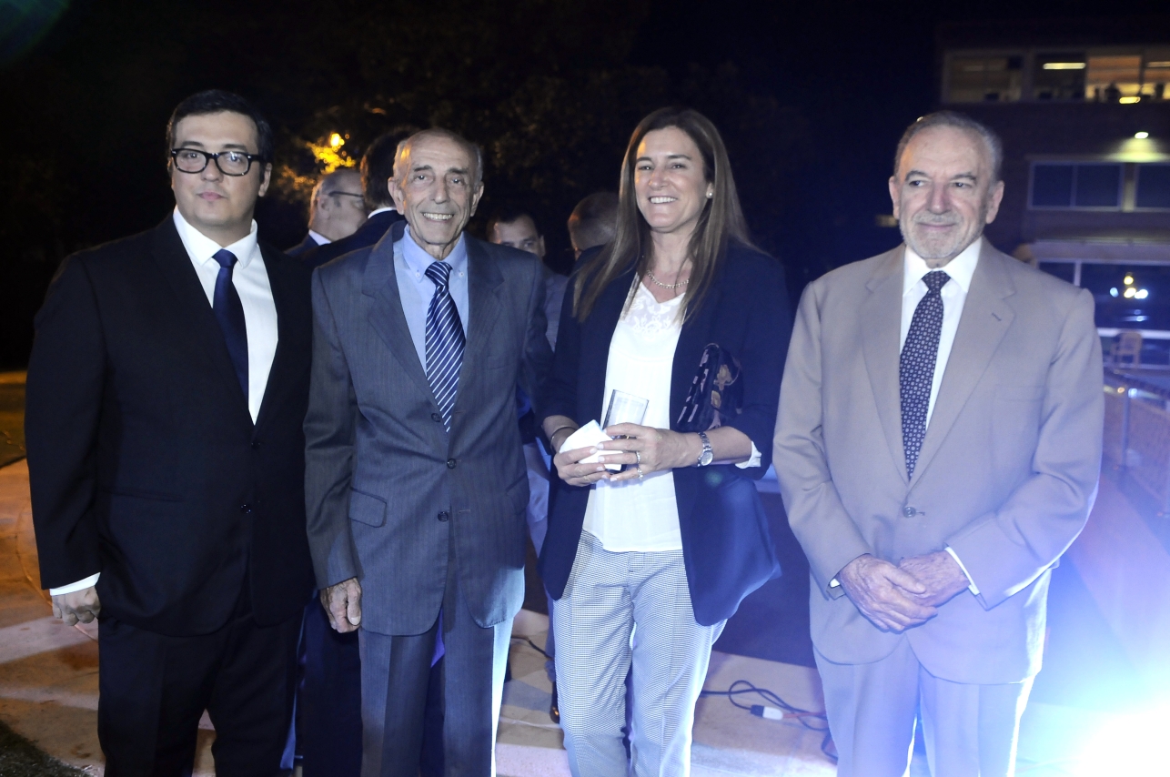 Martín Grande, Jorge Borsani, Liliana y Omar Castro.