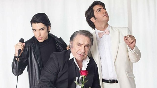 Antonio Grimau, Marco Antonio Caponi y Agustín Sullivan, los tres Sandro. Foto: Difusión