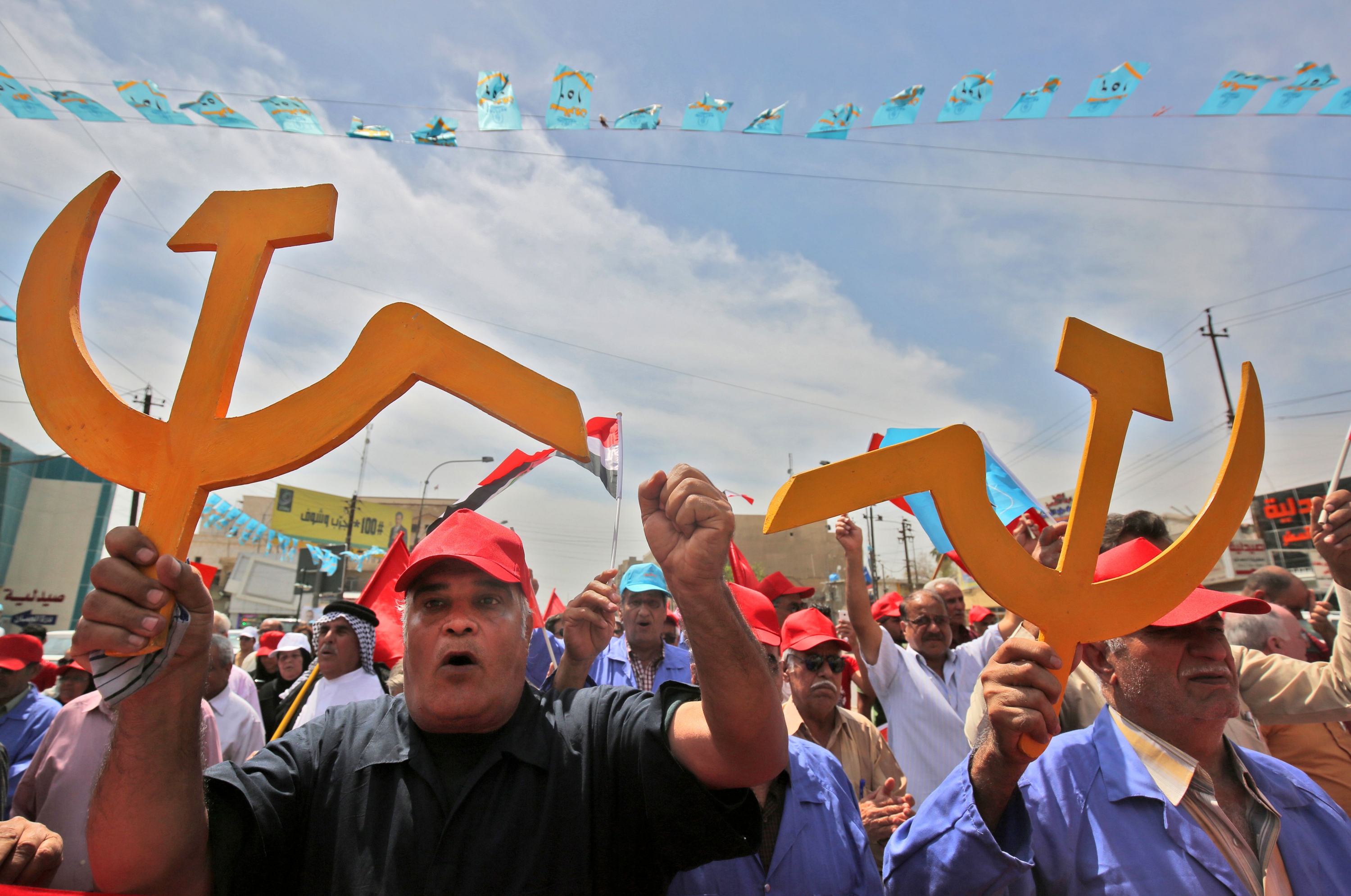 Partidarios comunistas en Bagdad