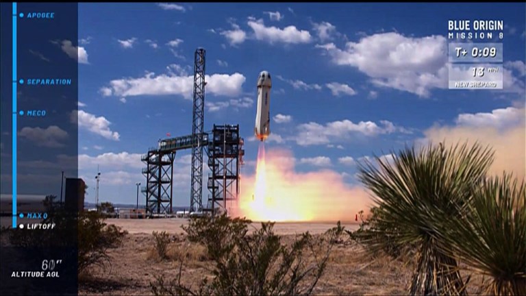 Blue Origin logra su primer vuelo espacial exitoso del año