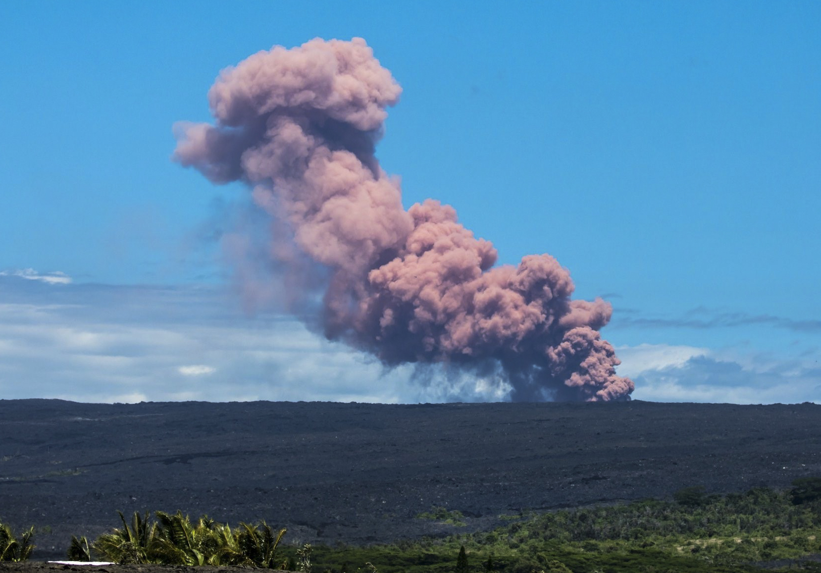 Volcán Kilauea. Foto: AFP