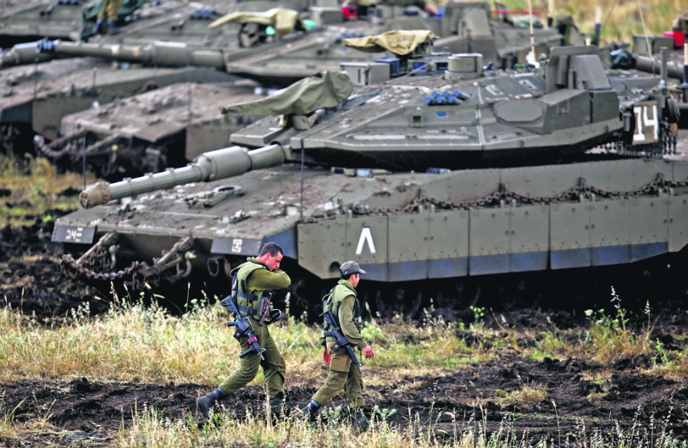 Israel: el Ejército israelí en alerta máxima en los Altos del Golán, territorio anexado por Israel luego de la Guerra de los Seis Días. Foto: Reuters.