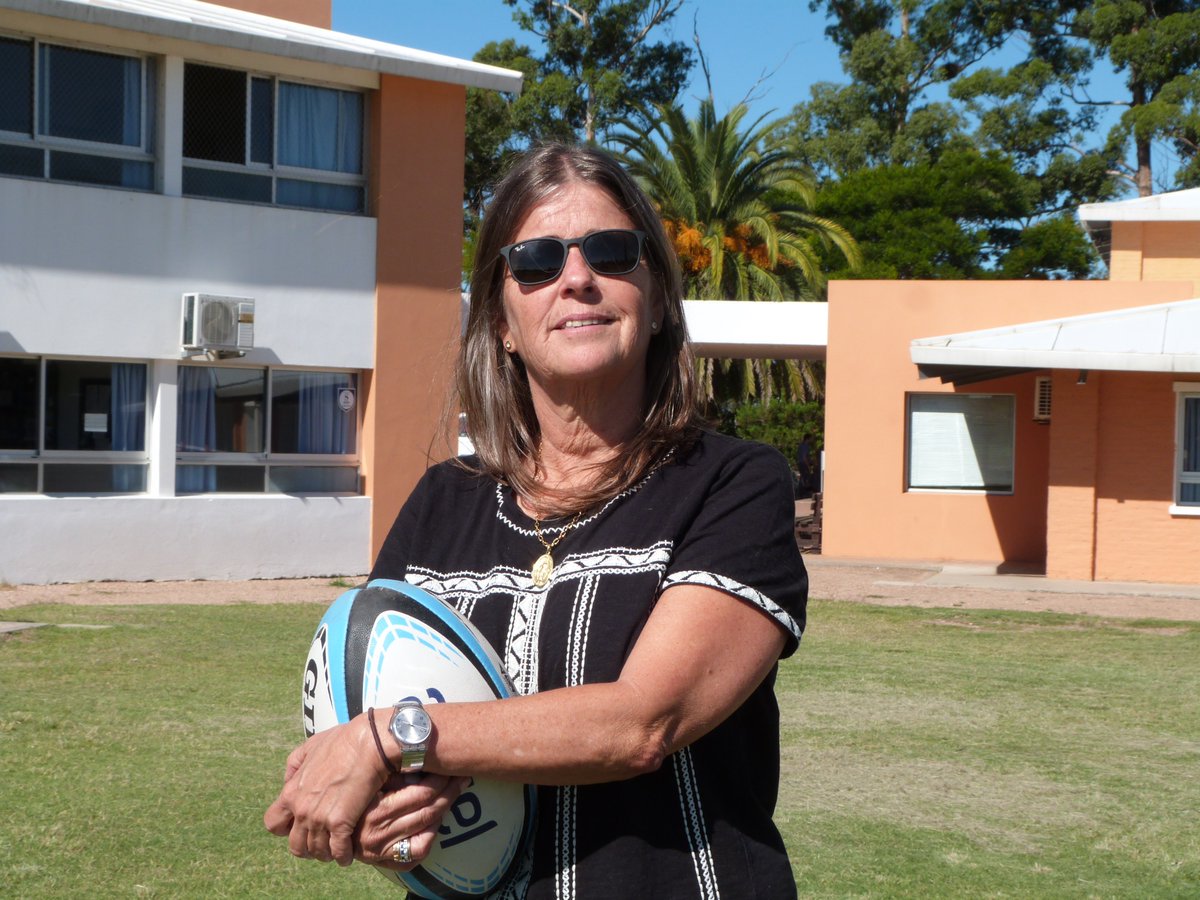 Presencia femenina. La uruguaya Ana María Milburn.