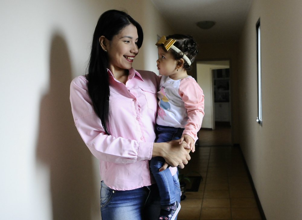 Mariangelys Mudarra: De Venezuela a Uruguay con Chiquinquirá. Foto: Hijo de María Elena Galli