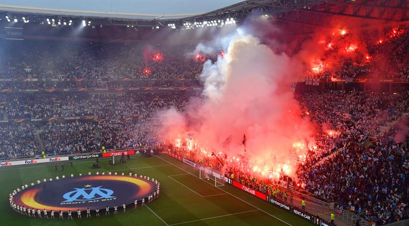 El Atlético de Madrid se quedó con la Europa League ante el Olympique de Marsella. Foto: EFE