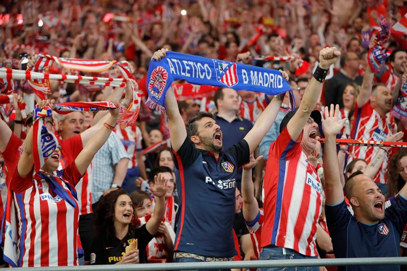 El Atlético de Madrid se quedó con la Europa League ante el Olympique de Marsella. Foto: EFE