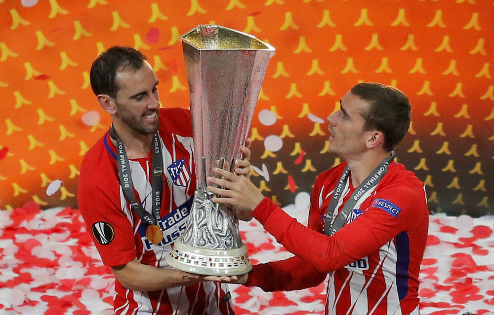 El Atlético de Madrid se quedó con la Europa League ante el Olympique de Marsella. Fotos: EFE y Reuters
