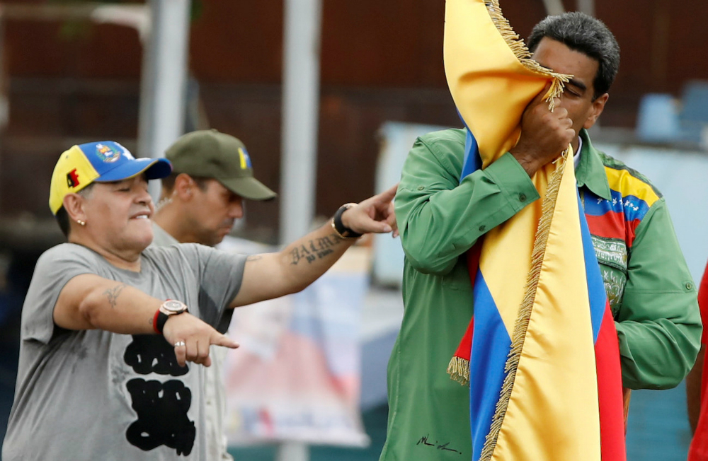 Maradona y Maduro. Foto: Reuters