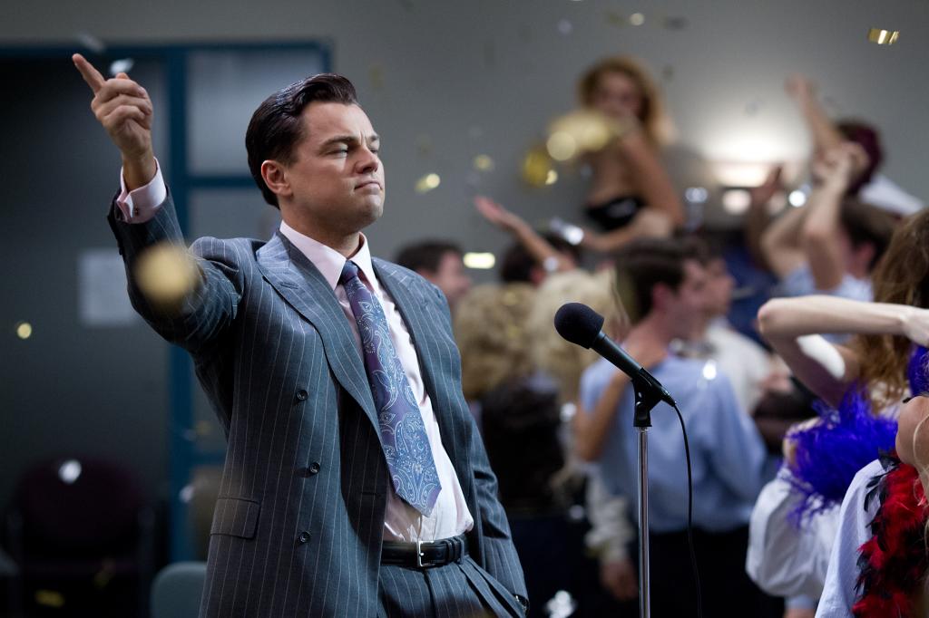 Lobo está. El actor Leonardo DiCaprio encarna a Jordan Belfort en la película.