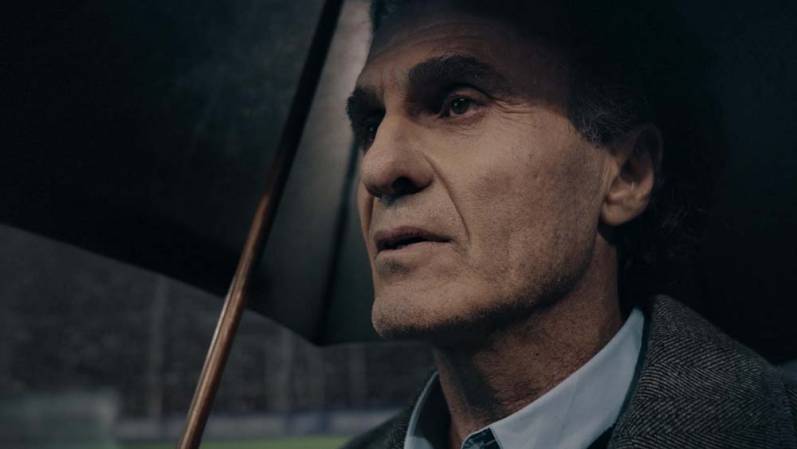 Óscar Ruggeri en la publicidad de Quilmes.
