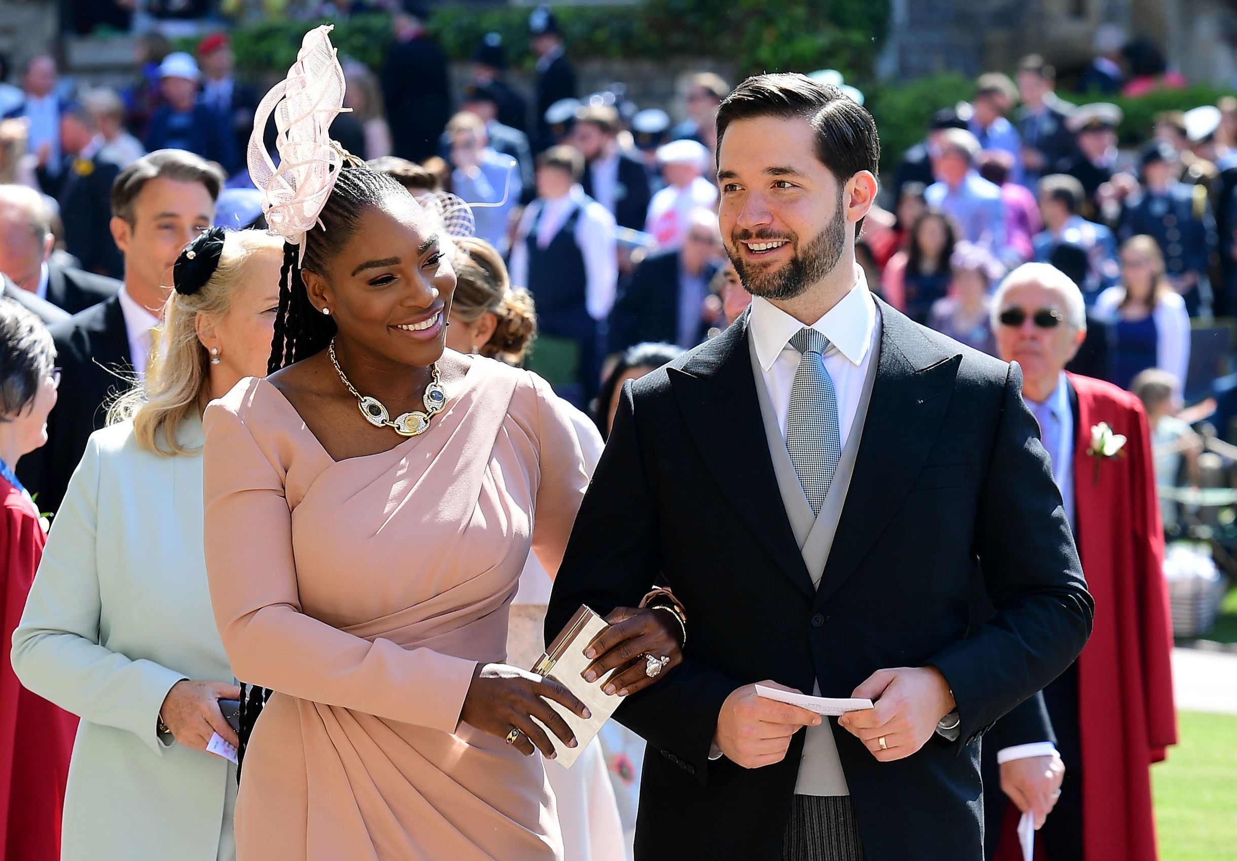 Serena Williams y su marido. Foto; Reuters