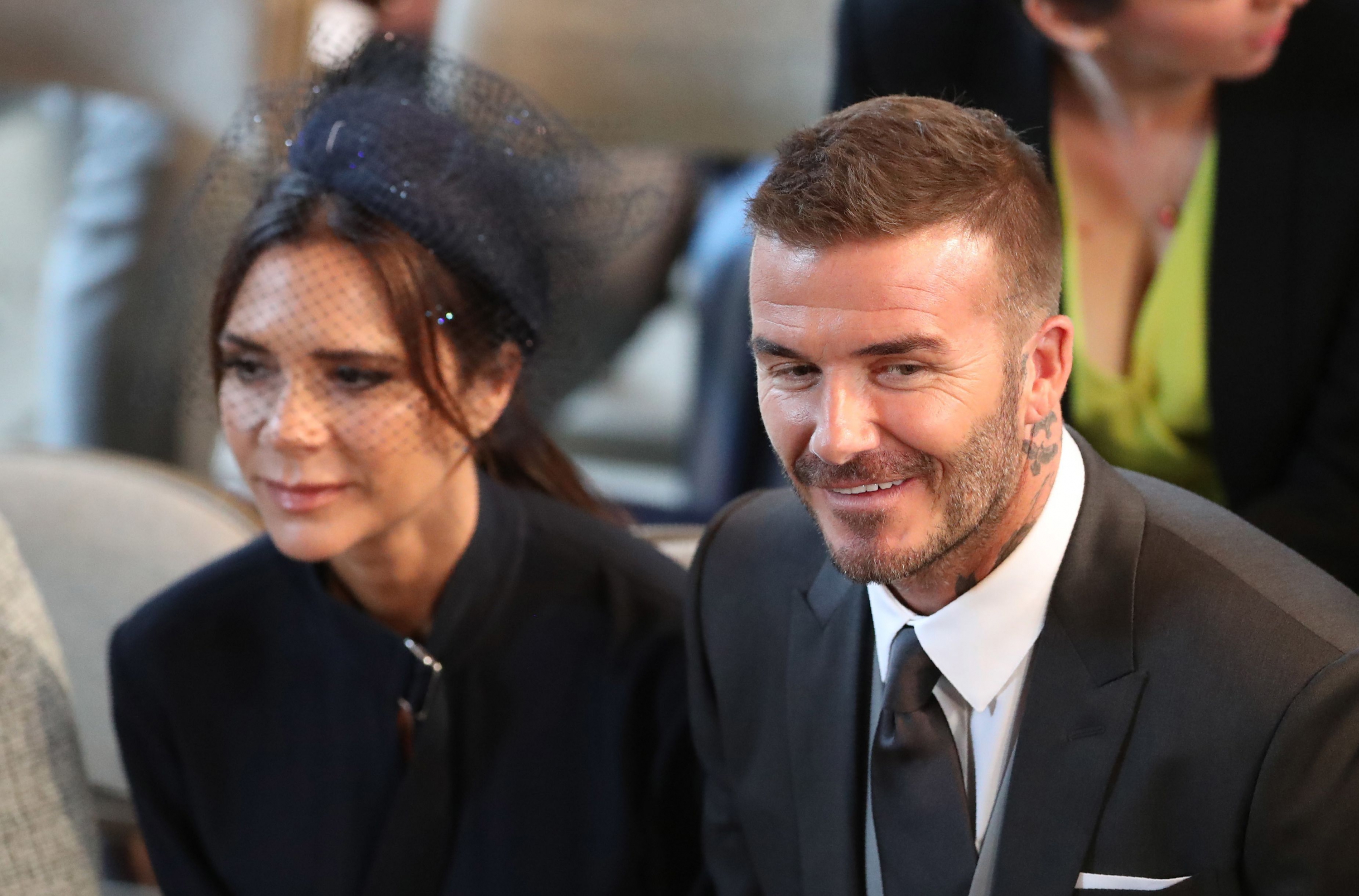 Los Beckham no faltaron al evento. Foto: AFP