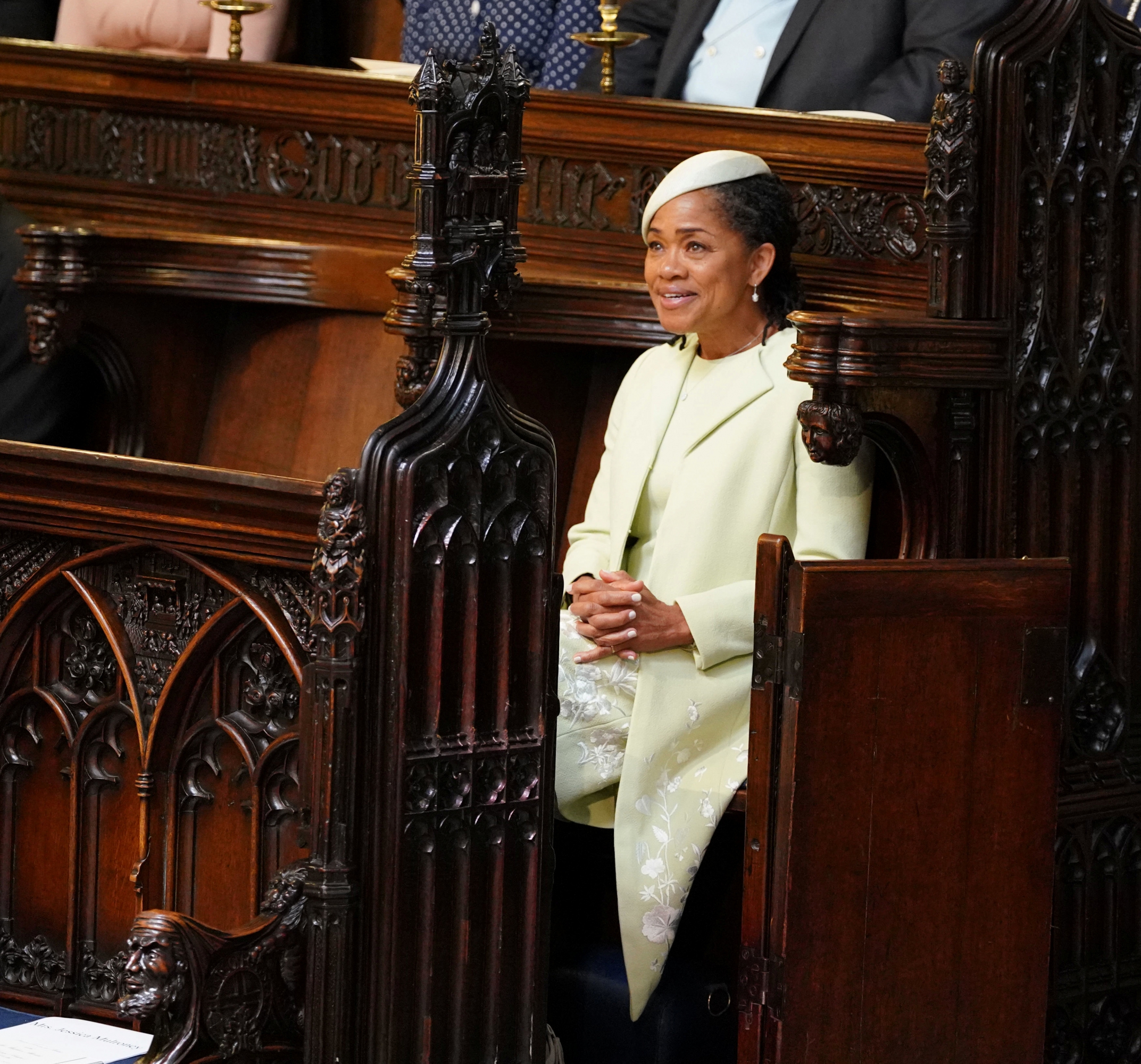 La madre de la novia, muy emocionada. Foto: Reuters