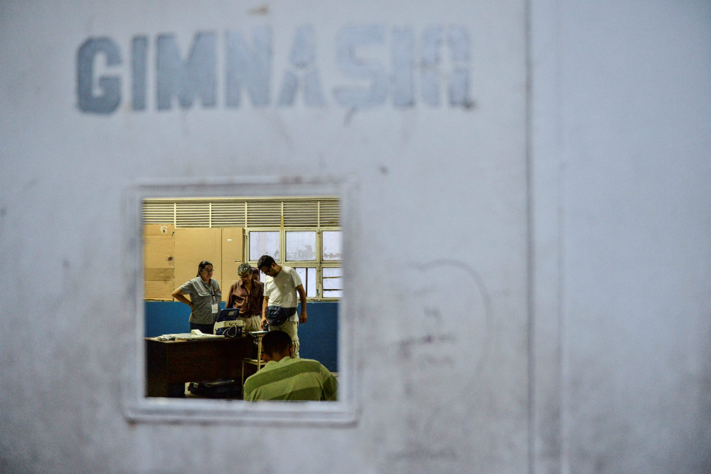 La mayoría de las postales del día retrataban circuitos poco concurridos. Foto: AFP