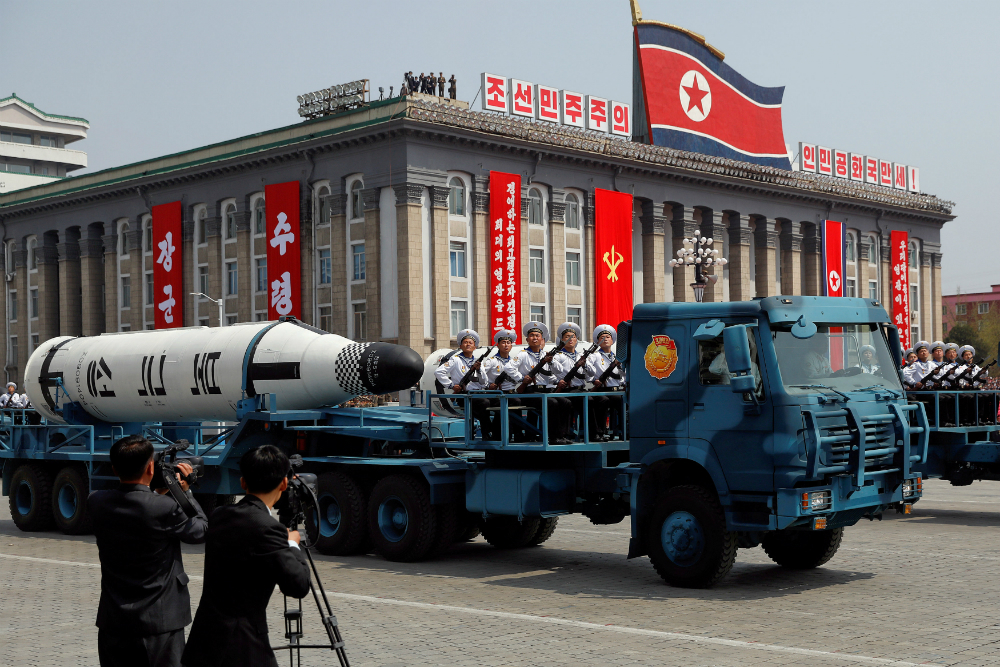 Corea del Norte: demostración de poder del régimen. Foto: Reuters