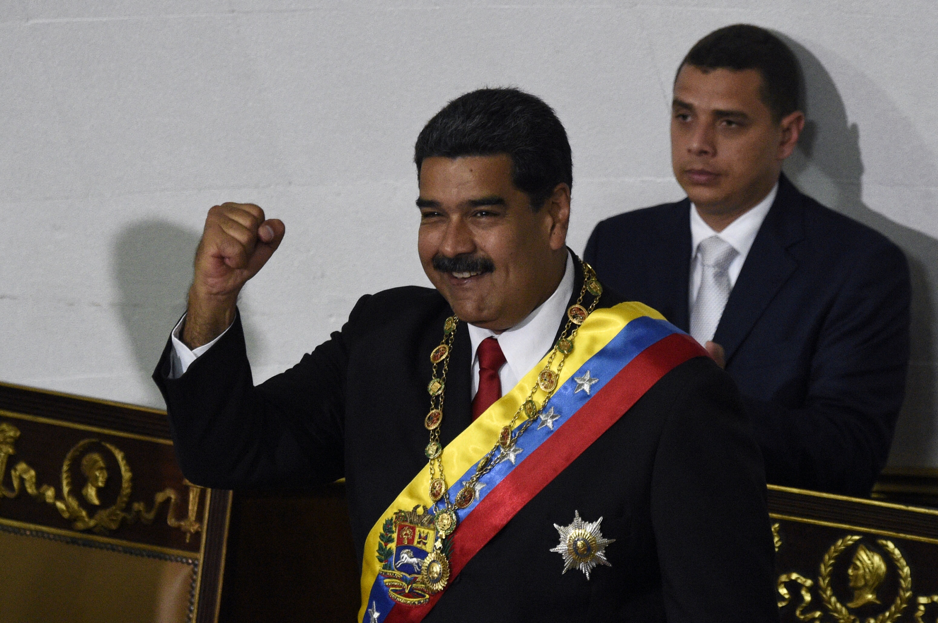 Nicolás Maduro juró como presidente reelecto. Foto: AFP