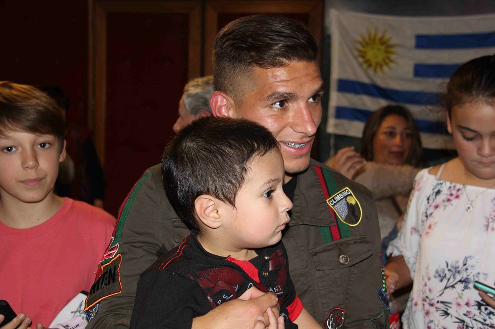 Lucas Torreira en Fray Bentos. Foto: Daniel Rojas