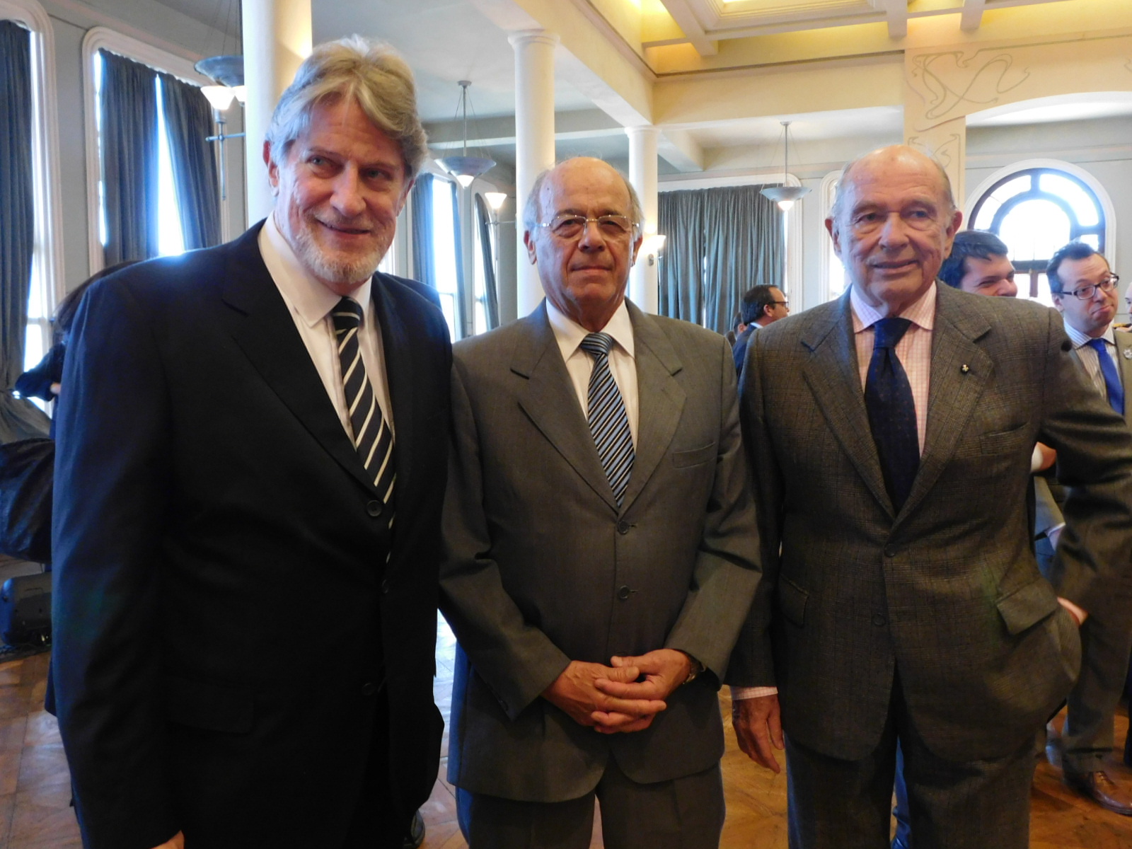 Luis Hierro López, Gastón Silbermann, Pierre Den Baas. Foto: Martha Aguiar
