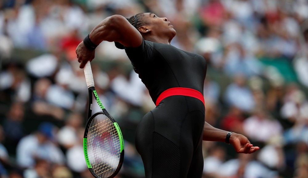 Serena Williams en Roland Garros. Fotos: AFP/Reuters