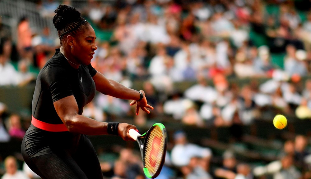 Serena Williams en Roland Garros. Fotos: AFP/Reuters