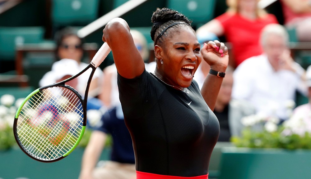 Serena Williams en Roland Garros. Fotos: AFP/Reuters