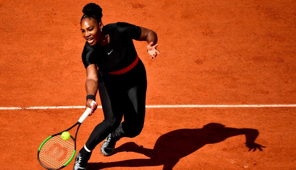 Serena Williams en Roland Garros. Fotos: AFP/Reuters