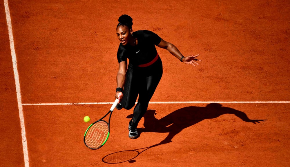 Serena Williams en Roland Garros. Fotos: AFP/Reuters