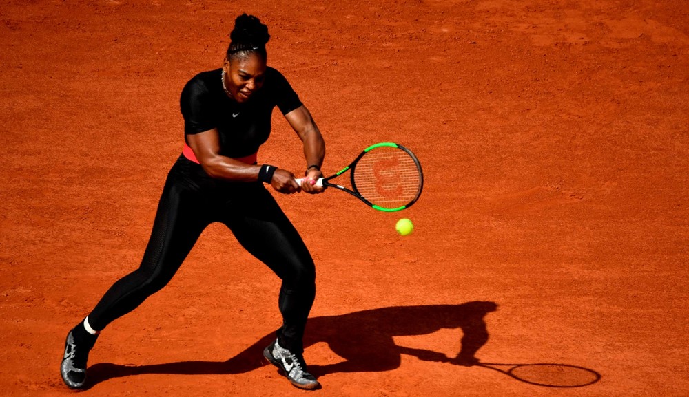 Serena Williams en Roland Garros. Fotos: AFP/Reuters