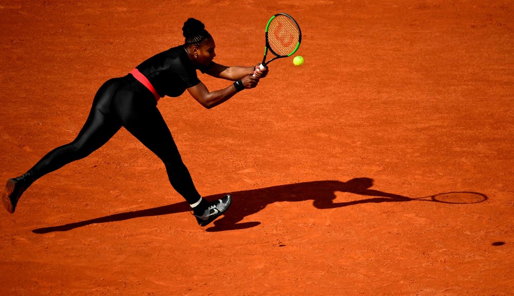 Serena Williams en Roland Garros. Fotos: AFP/Reuters