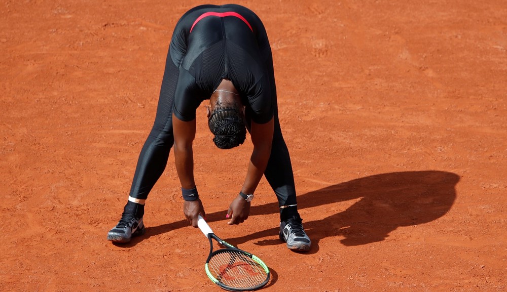 Serena Williams en Roland Garros. Fotos: AFP/Reuters