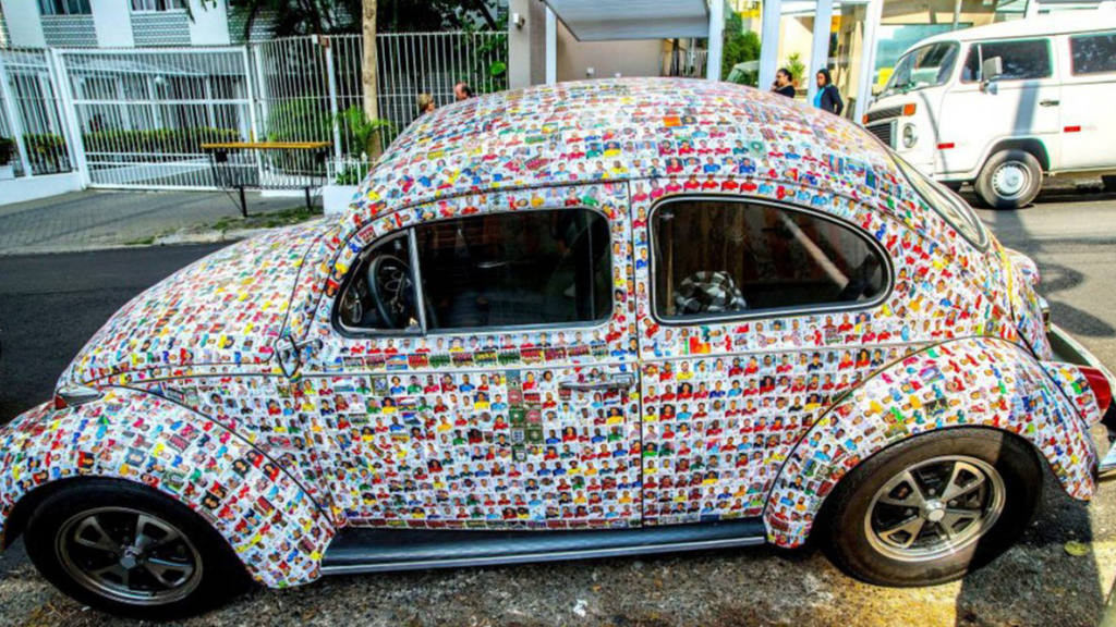 Así quedó el Fusca de Henrique Pedrotti. Foto: Cadena 3