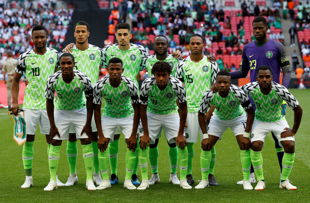 Nigeria en el amistoso ante Inglaterra. Foto: Reuters
