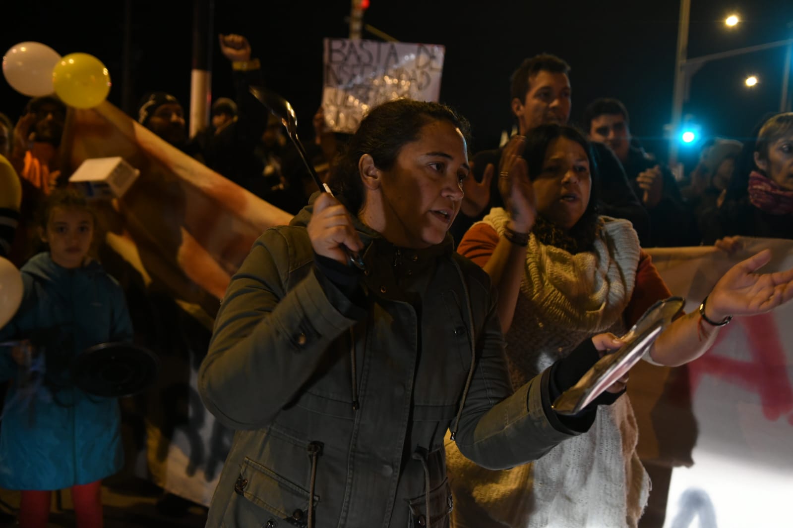 Protesta de vecinos en Pinamar. Foto: Ariel Colmegna