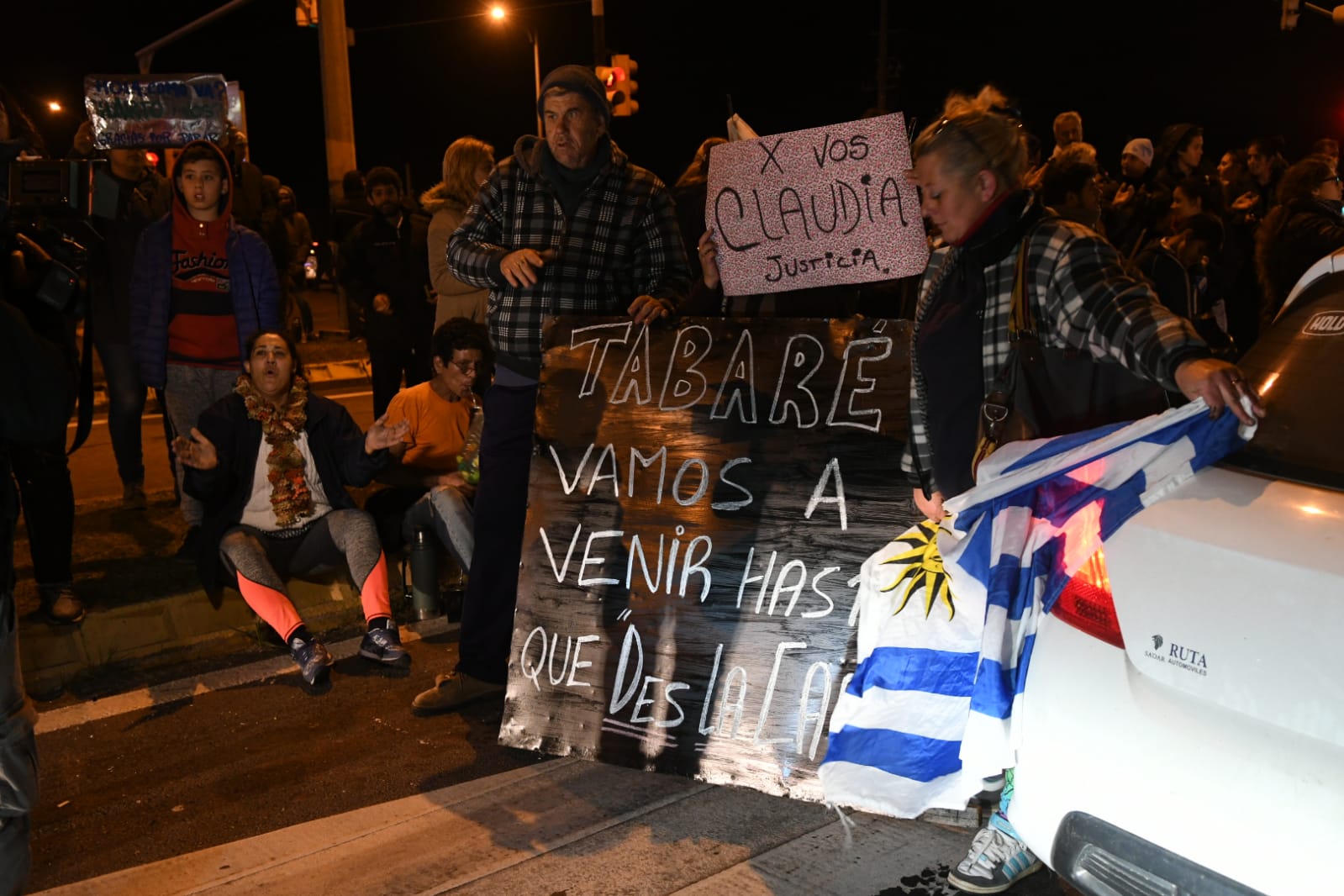 Protesta de vecinos en Pinamar. Foto: Ariel Colmegna