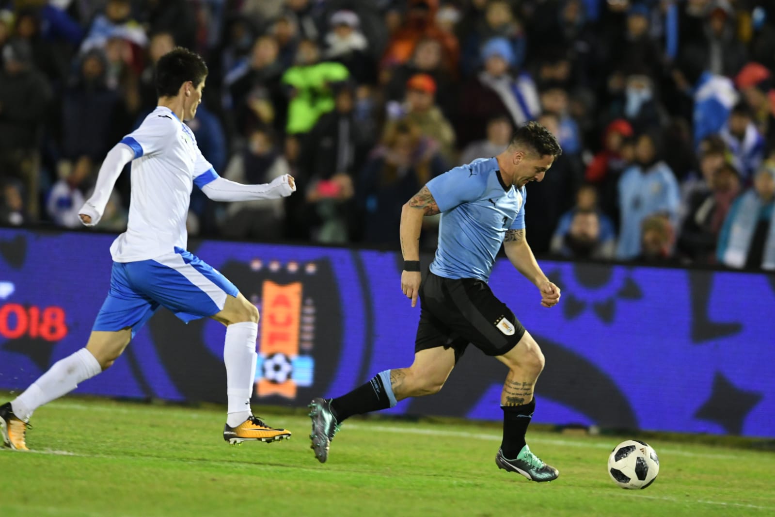 El Cebolla ingresó en el segundo tiempo. Foto: Gerardo Pérez.