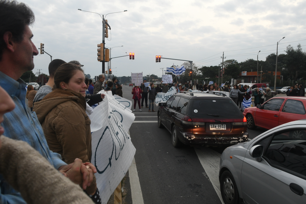 Nueva protesta en ruta Interbalnearia por mayor seguridad. Foto: Francisco Flores