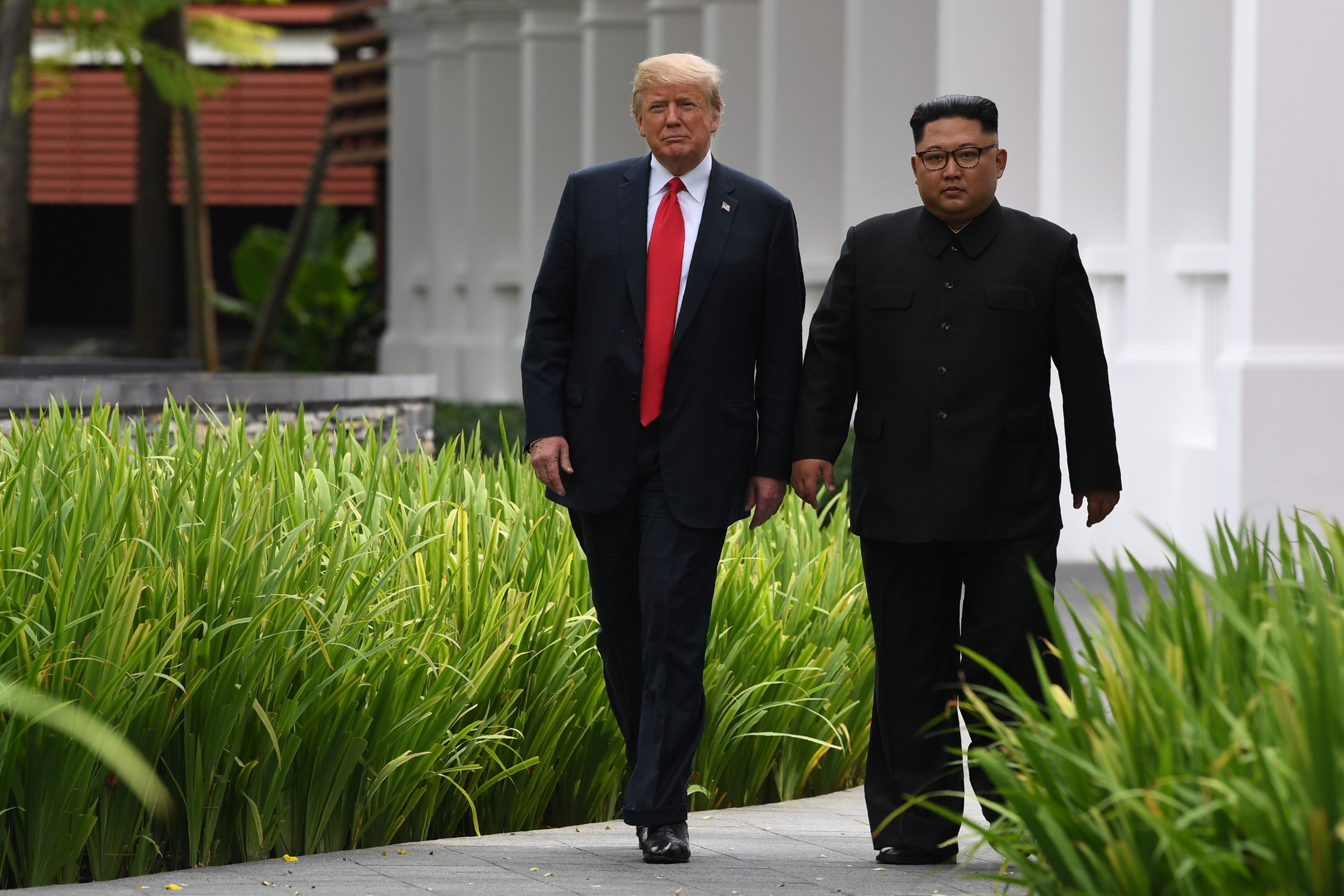 Kim Jong Un y Donald Trump. Foto: AFP