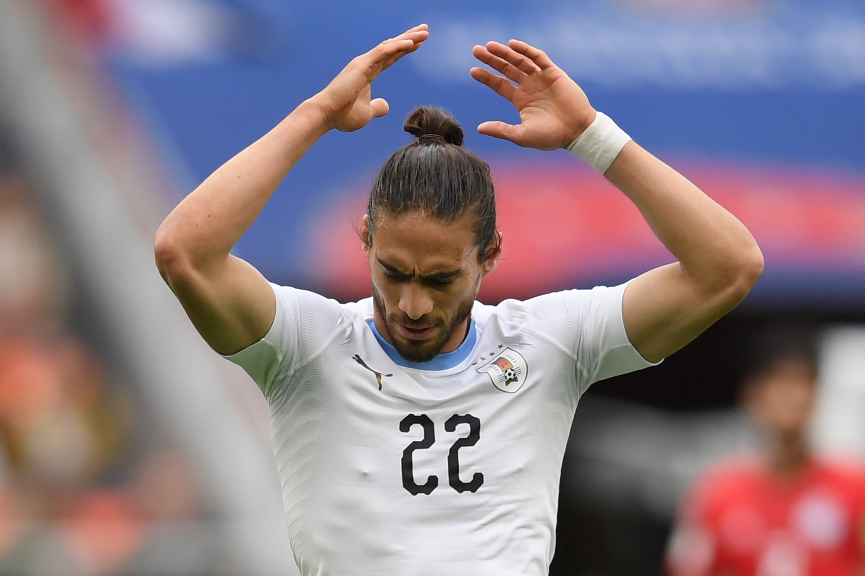 Uruguay ante Egipto. Foto: AFP