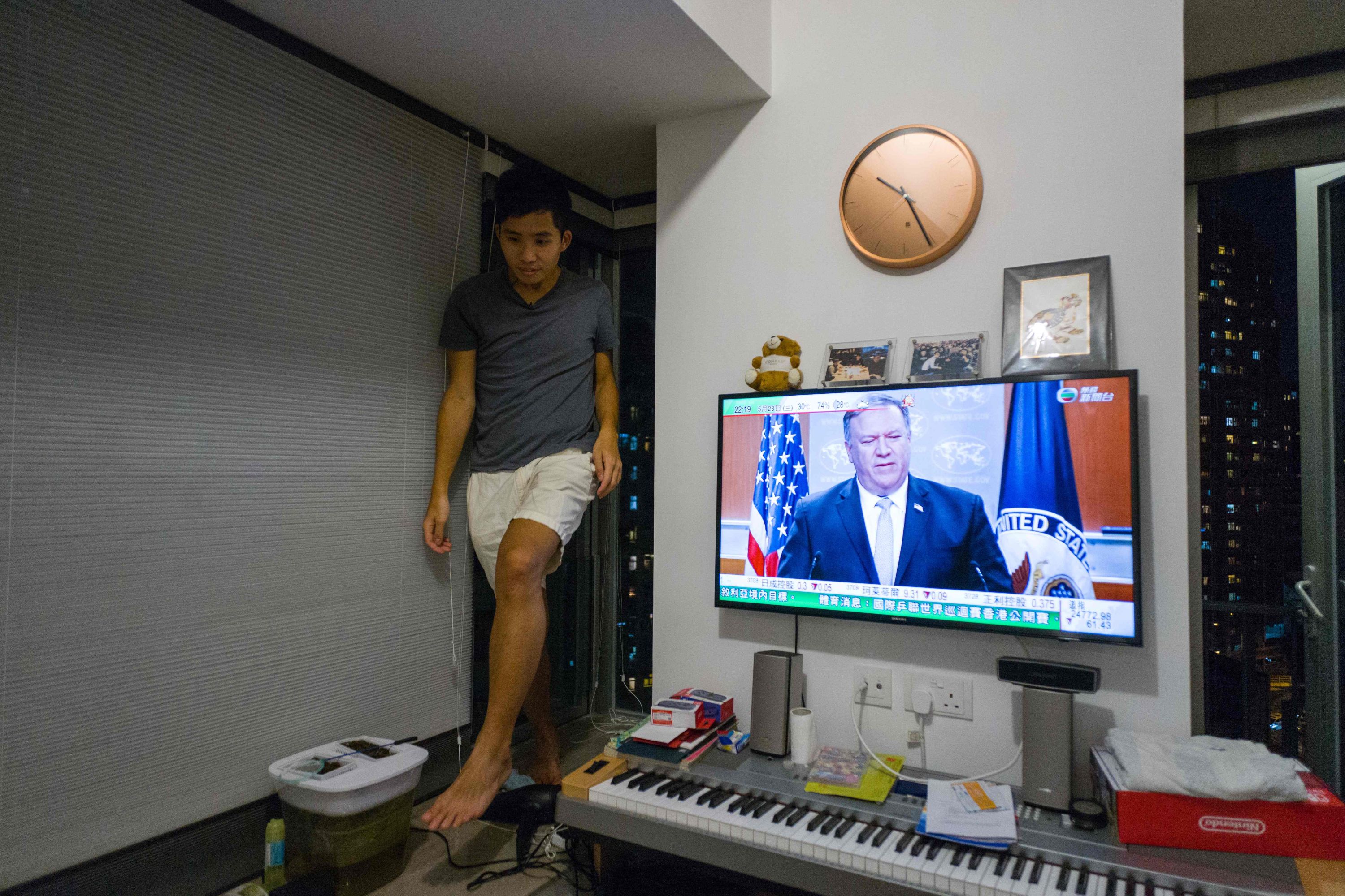 Los dormitorios pequeños de los jóvenes de Hong Kong. Foto: AFP