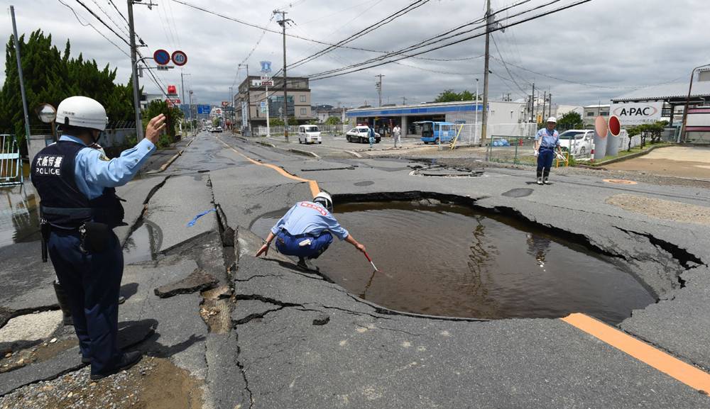 Consecuencias en las zonas afectadas por el terremoto. Foto: AFP