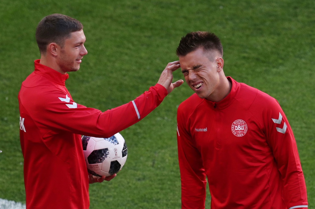 Los jugadores daneses sorprendieron a Jonas Knudsen Foto: Reuters