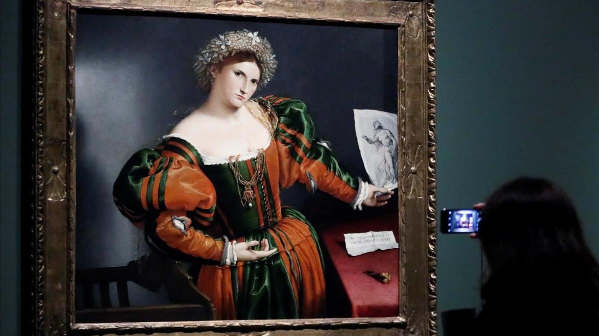 Una mujer veneciana vestida como Lucrecia