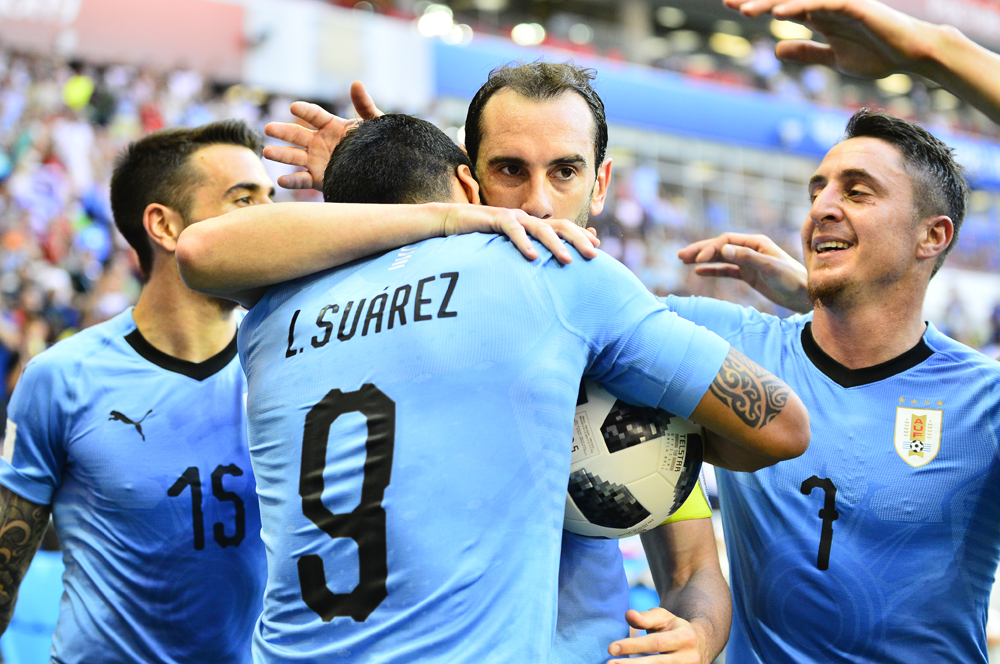 Uruguay ante Arabia. Foto: Nicolás Pereyra
