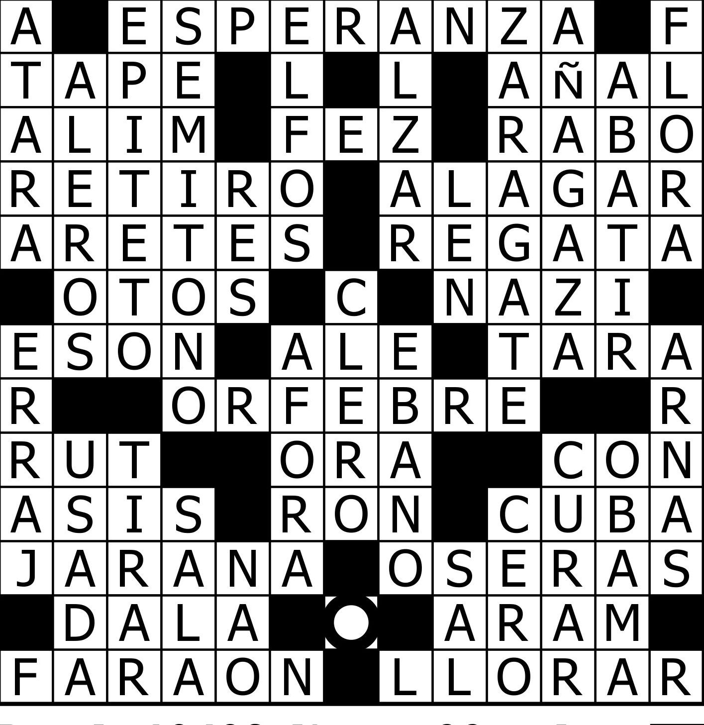 Solución Crucigramas